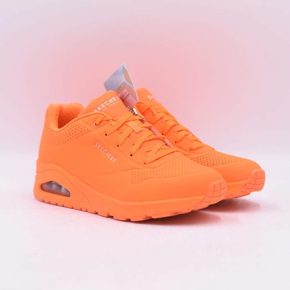 Skechers Street Uno Knight Shade Sneakers Neon Orange 10